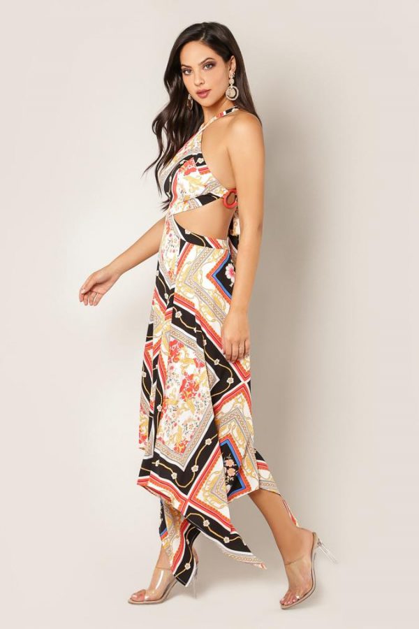 BACK CRISS CROSS MAXI DRESS