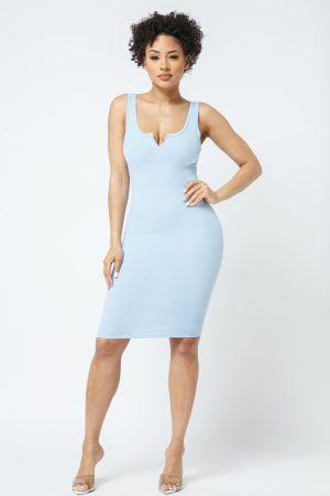 Open Front Bodycon Dress