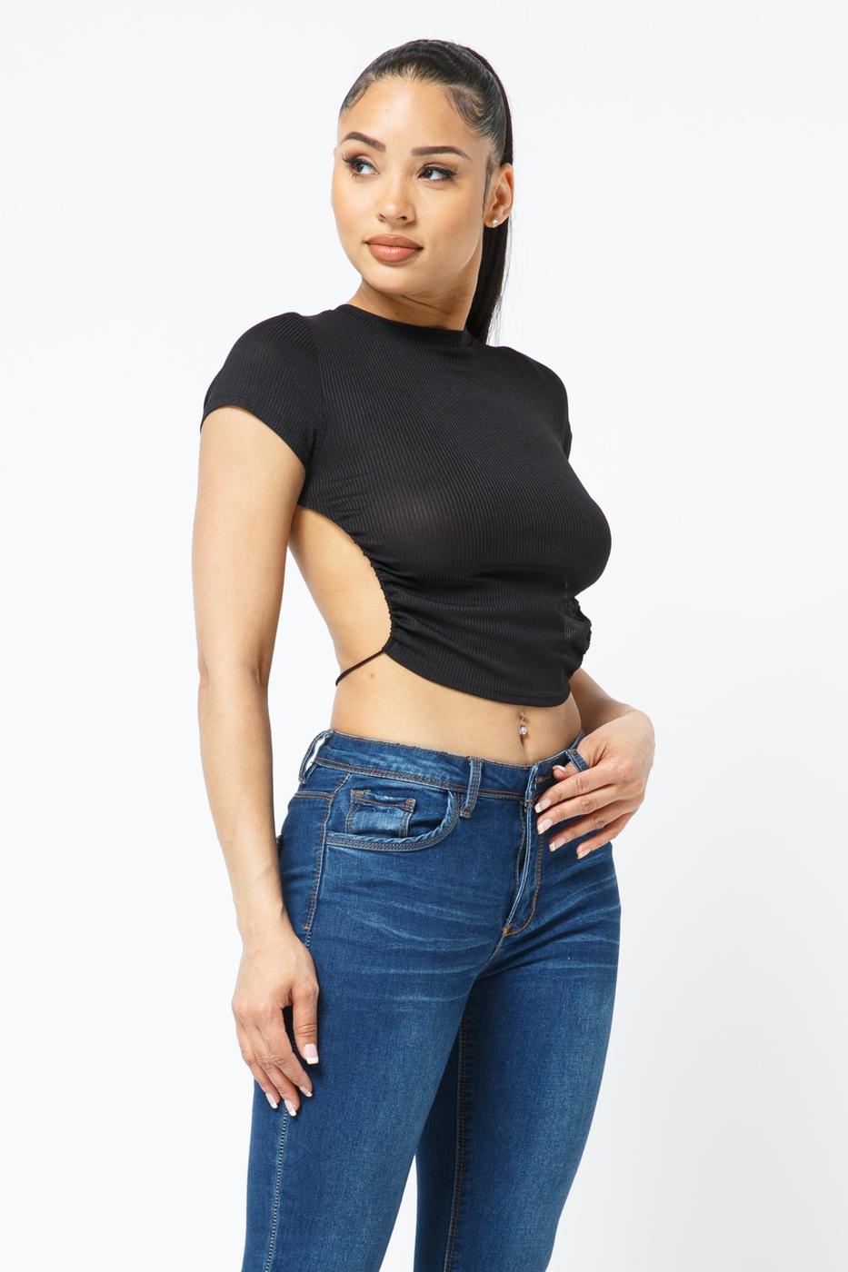 string tie front top