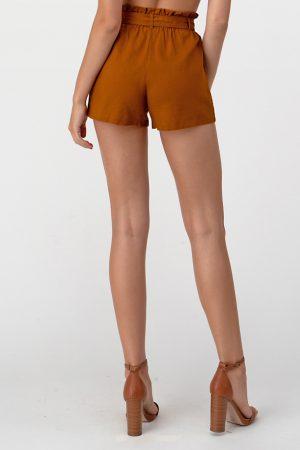 Tie Front Linen Short
