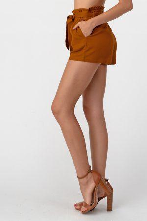 Tie Front Linen Short