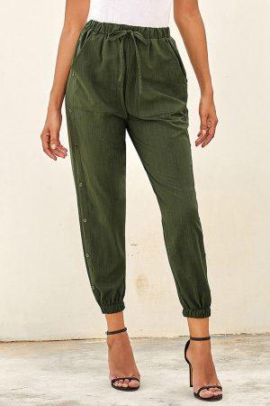 Buttoned Side Jogger Pant