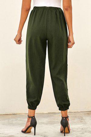 Buttoned Side Jogger Pant