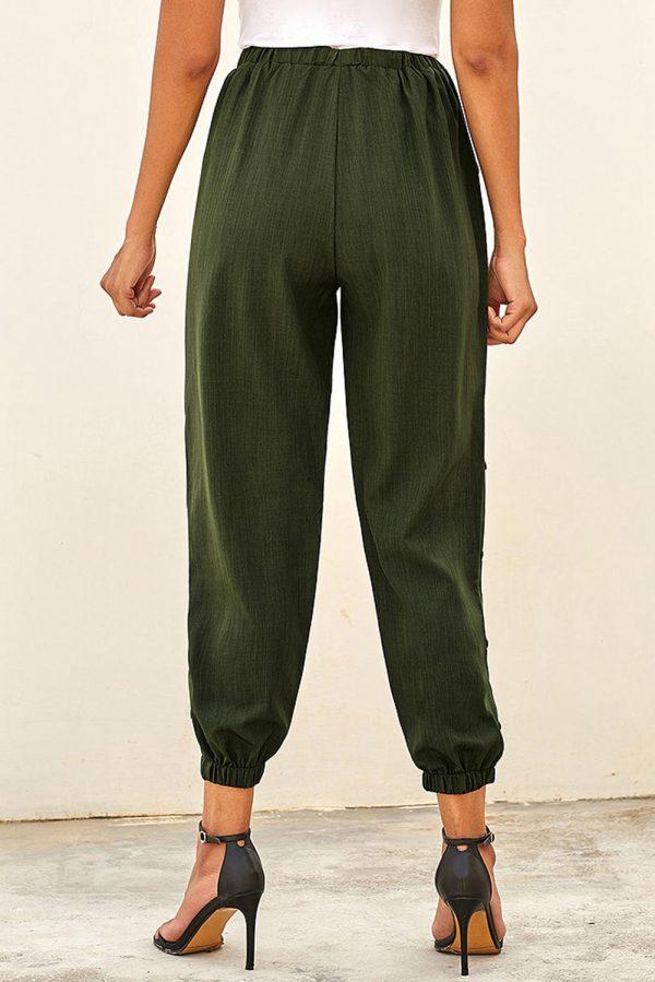 BUTTONED SIDE JOGGER PANT