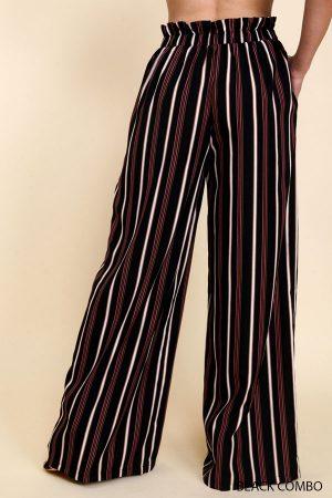 Paper bag tie waist pant