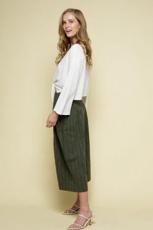 Cotton Jaquard Guacho Pants