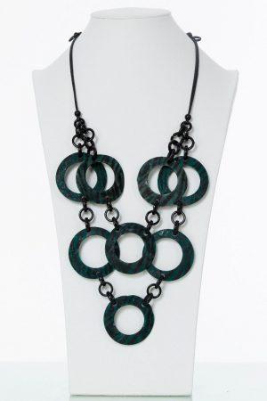 Alisha D - Multi Layer Circle Necklace