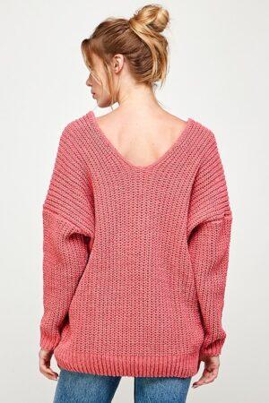 Chenille V-Neck Sweater