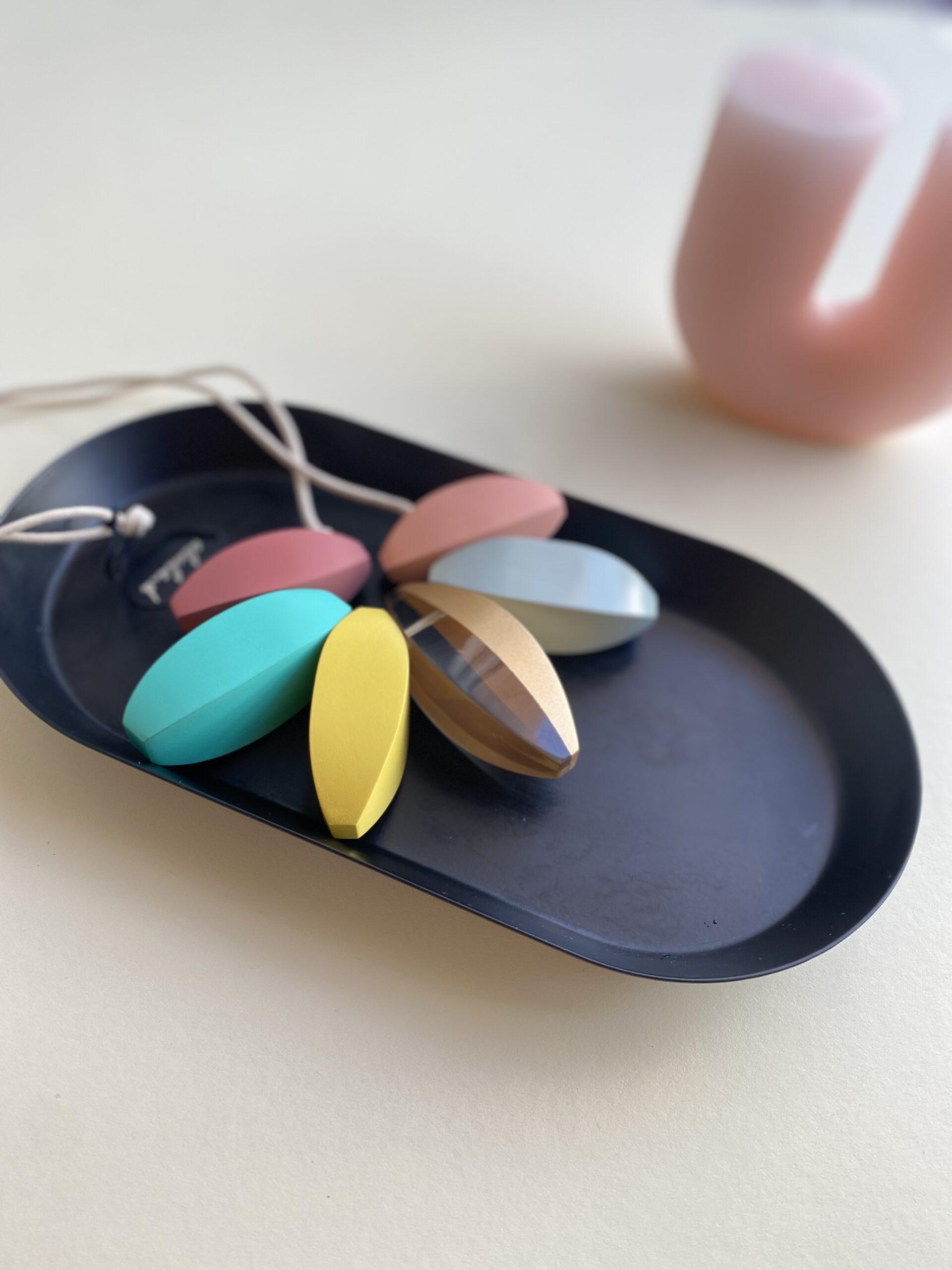 Alisha D- COLORFUL WOOD ADJUSTABLE NECKLACE